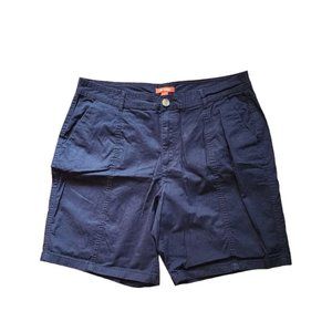 Joe Fresh + Women's Cotton Dark Blue Shorts size 16W Casual